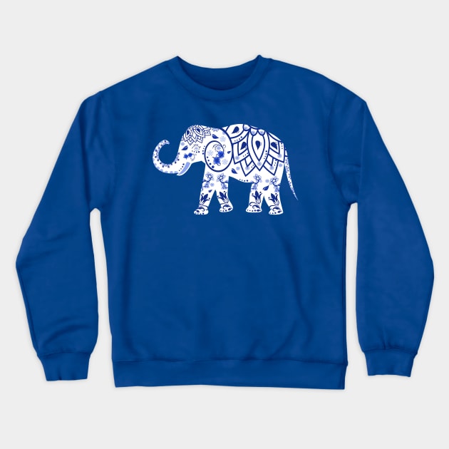 Trippy elephant Crewneck Sweatshirt by obmik